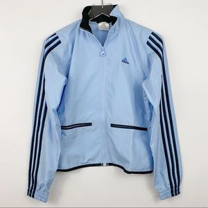 Adidas Windbreaker Jacket blue and black